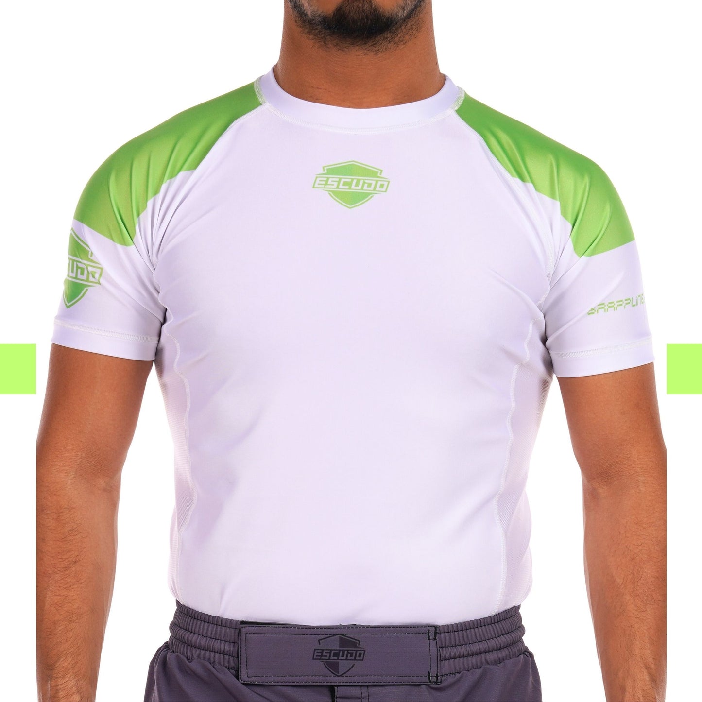 WHITE MATRIX RASHGAURD