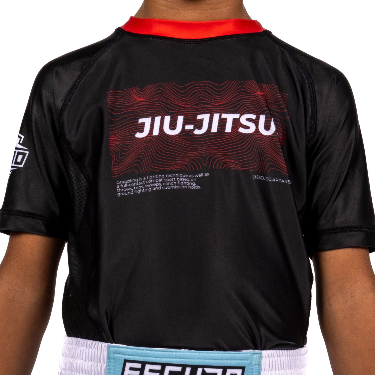 KIDS BLACK JIU JITSU RASHGUARD