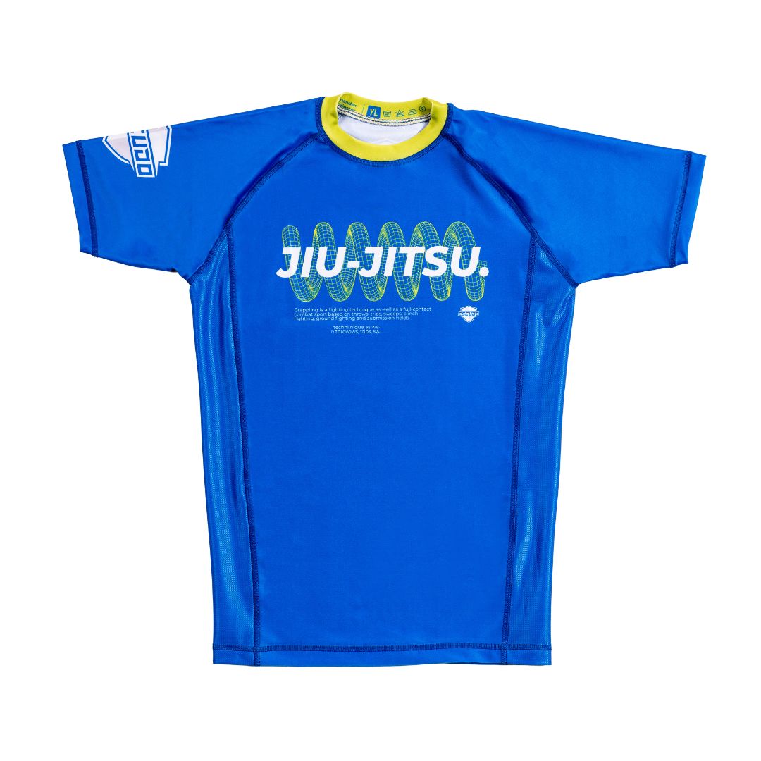 KIDS BLUE JIU JITSU RASHGAURD V.3