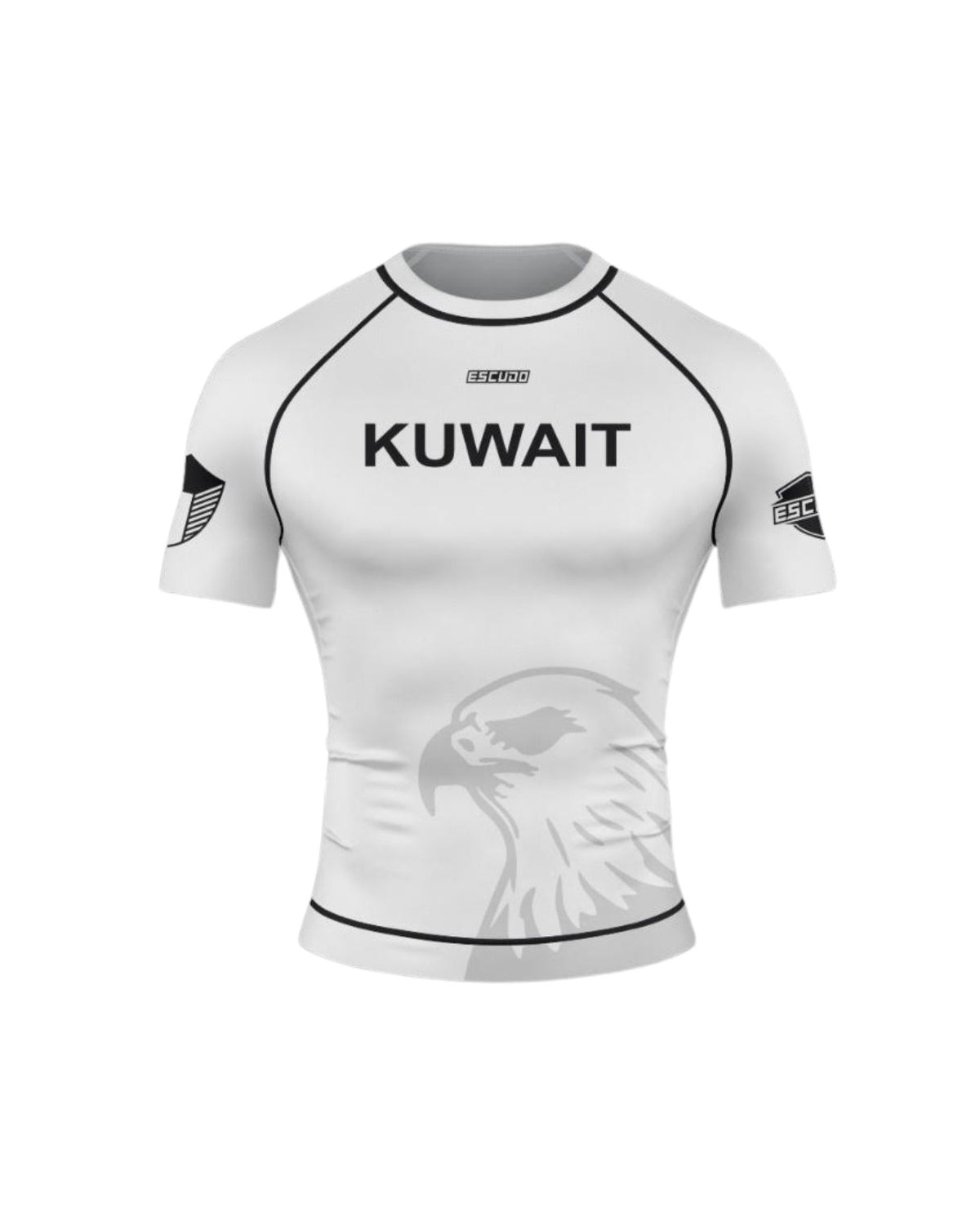 KUWAIT RASHGAURD - WHITE\BLACK