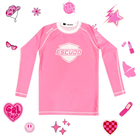 KIDS PINK RASHGUARD