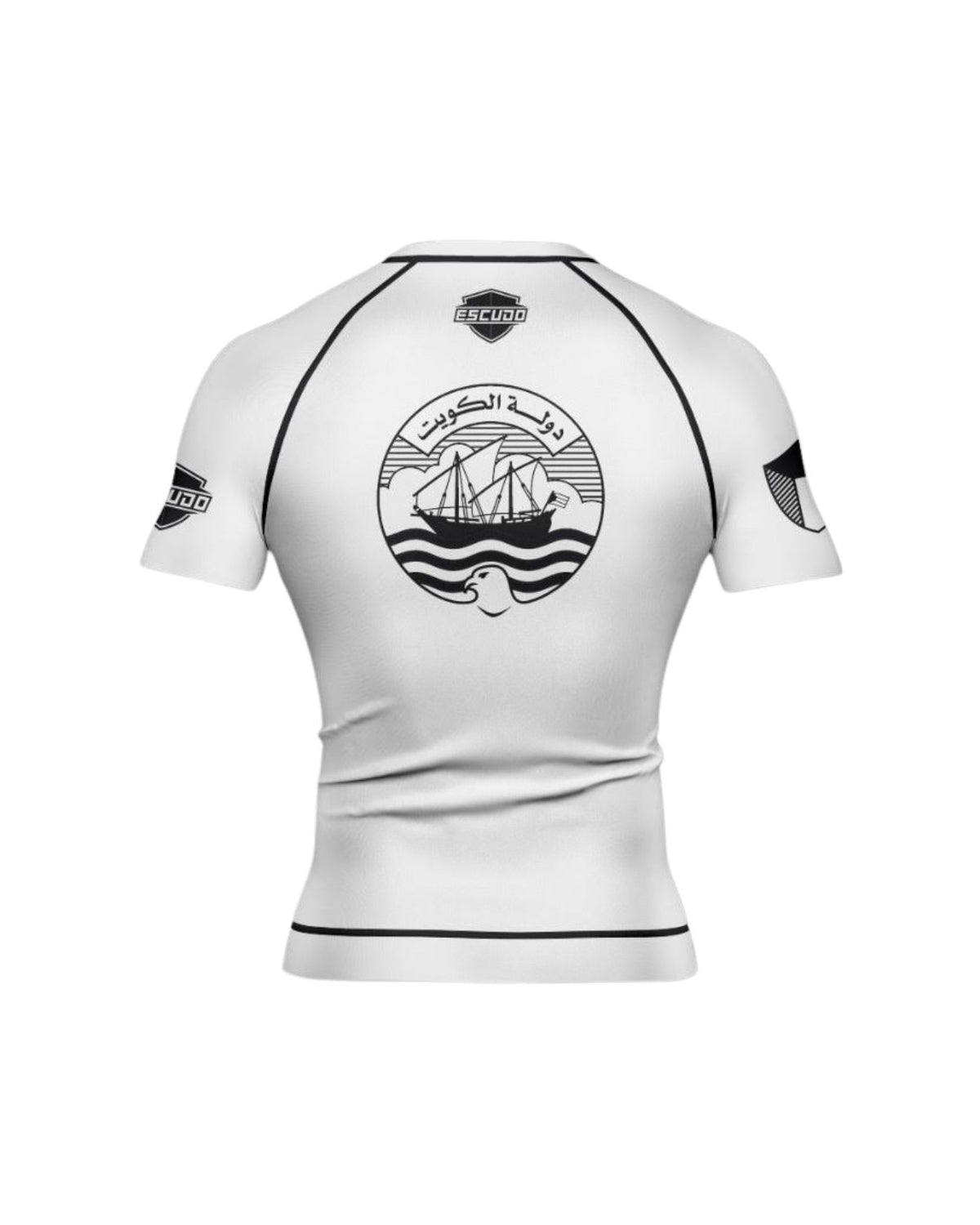 KUWAIT RASHGAURD - WHITE\BLACK
